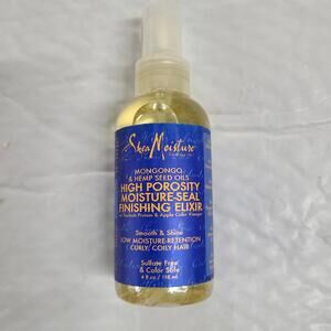Shea Moisture Mongongo & Hemp Seed Oils  Moisture-Seal Finishing Elixir 4 oz NEW
